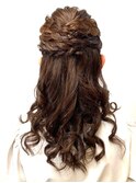 結婚式お呼ばれヘア/ハーフアップ/ヘアアレンジ
