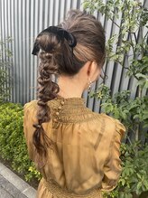 トップヘアー 中庄店(TOP HAIR fuapua) お呼ばれヘア 編み下ろし　【 mery 】