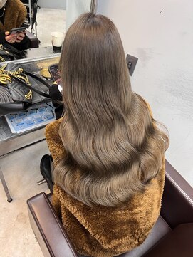 オズ 郡山桑野店(OZ) イメチェンハッシュカットフルバング似合わせレッドブラウン