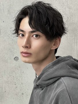 フイ 恵比寿(Hui) ハイトーンカラー/マッシュパーマ/アースカラー/men's/