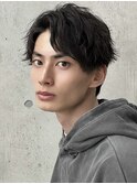 ハイトーンカラー/マッシュパーマ/アースカラー/men's/