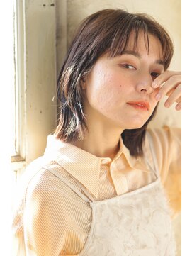 コア(CoRe.gn) 収まる外ハネボブ　シフォンブラウンカラー