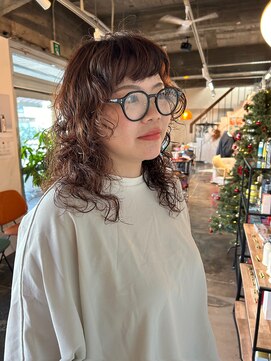 ファンファンバイルー 岐阜(fan fun by Rooo) レイヤーパーマウルフパーマ岐阜パーマ
