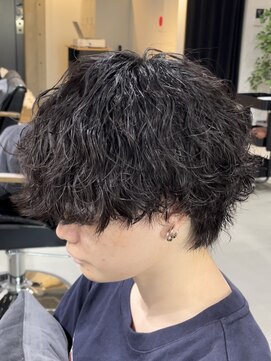 ブルニール 心斎橋(BLEUNIR) 波巻きパーマ マッシュ 波巻きスパイラル ツイストスパイラル