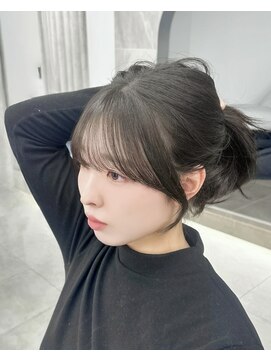 マウルルナ(MAEUL luna) ネビージュ　小顔に見せるヘア　ワンレン　ボブルフ
