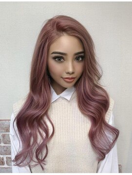 リエコー(RE'ECHO) ○ピンクハイトーンロングスタイル