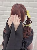 推しカラー編み込みハートツイン＊まゆ