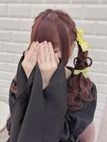 推しカラー編み込みハートツイン＊まゆ