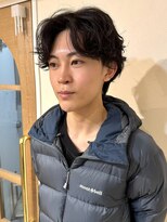 クレビアテン(CreBiA ten_)&nbsp;メンズ　センターパート　シャドウパーマ