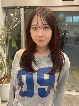 ピピバイヨーク(pipi, by yoke.) 透明感カシスブラウン/顔まわりレイヤー