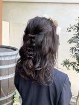 ココカラヘアー ニコ(cococara hair nico)&nbsp;ハーフアップ/お呼ばれヘア/編み込みアレンジ