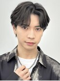 men'sメンズ髪質改善縮毛矯正ブリーチなしブルーブラック/立川