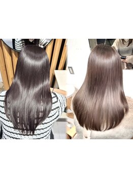 酸性ストレート/絹のような柔らかストレートで毎日のお手入れ◎顔周りの気になる癖もお任せ[二子玉川]