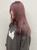 シーク 天神(SEEK)&nbsp;松尾菫菜/レイヤーカット/ラベンダーピンク/ハイトーン