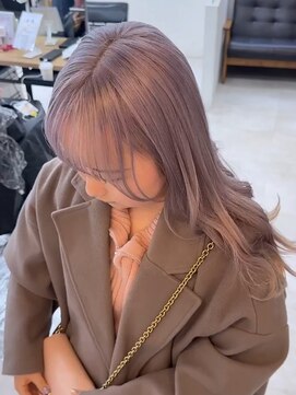 イエナ 渋谷(IENA) 小顔に見せるヘア金髪エンドカラークラゲヘアー裾カラーブリーチ