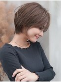 【GEEKS渋谷】ナチュラルショート/モカブラウン/春カラー/ウルフ
