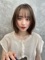 ロシェ 横浜店(loche)&nbsp;イメチェン×ミディアムレイヤーカット×ダークアッシュ横浜駅