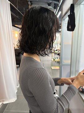 レス 伏見(LESS) [LESS 伏見/丸の内/栄/名古屋]ボブパーマ×グレージュ★大野