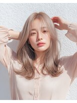 トワ 仙台店(toi) セミロングレイヤー・ミルクティーベージュ