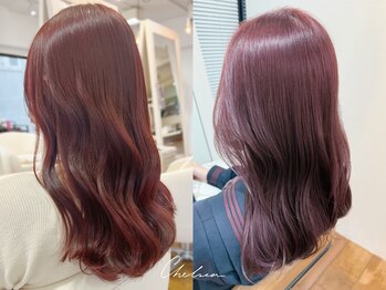 チェルシー 表参道の写真/ブリーチなしダブルカラー+髪質改善トリートメント→¥9,980 髪質改善サロンの本格的なトリートメント