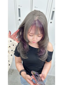 ジゼル ビエラ博多テラス店(GiseL) グレー×ラベンダー／デザインカラー