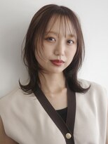 ヘアークラフト(Hair Craft)&nbsp;柔らかレイヤーミディアム×シフォンブラウン