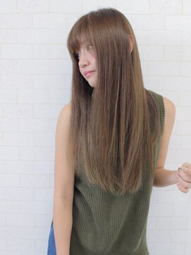 パコ(Paco) アッシュ×グレージュ☆クールなノンカールロング