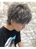 メンズショートウルフ