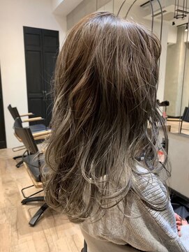 オースティン 流山おおたかの森(AUSTIN) 大人かわいい前髪セシルカットココアブラウンフリンジウェーブ