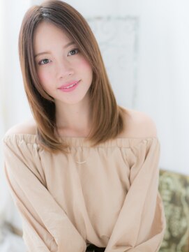 アルバハナレ 横浜(αlba HANARE) 関内/髪質改善/バニラベージュ×うる艶エアストレートe