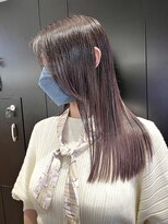 リタブランシェ(Lita branche) "顔まわりレイヤーカット＋ラベンダーカラー"