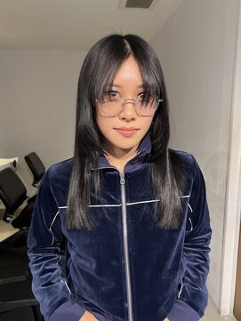 ナループロアツム(Nalu pu loa Tsum) パーマ落とし/黒髪レイヤー/顔まわりレイヤー/黒髪ストレート