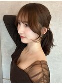 韓国風前髪×レイヤーカット【髪質改善/新宿/レイヤーカット】