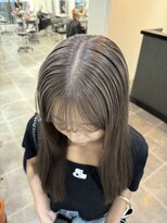 ペレ 栄店(PELE) デザインカラー/レイヤーカット/ウェットヘア/オリーブベージュ