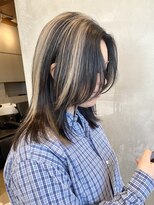 エリマバイフィフス 調布(elima by fifth)&nbsp;コントラストハイライトブリーチショートボブレイヤーミディアム