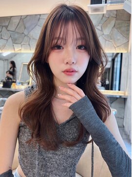 サイン 渋谷(SIGN) ザクザクレイヤーカット巻き方簡単ミディアムロング韓国渋谷