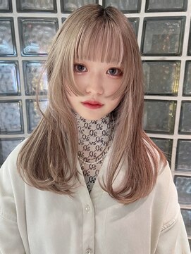 ペレ 梅田(PELE) 前髪/アンブレラカラー/こなれミディ/イメチェン/ウェーブパーマ