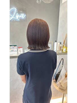 ジーナ 札幌(Zina) 髪質改善＊ラベンダーベージュ＊外ハネボブ＊美髪【Zina札幌】