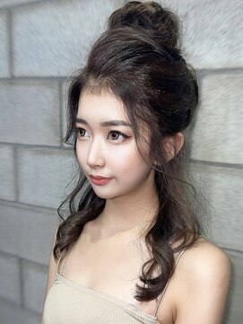 ランソ 新宿(RUNSO) 暗めカラー×グランマッシュ×デザインカラー