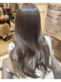 マロンベージュ_くすみベージュ_韓国風巻き2