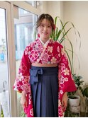 袴ヘアセット