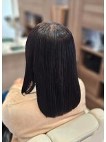 ヘアアトリエ ナイン(hair atelier nine)&nbsp;イメチェン/ホワイトブロンド/外ハネボブ/ワイドバング/福島市