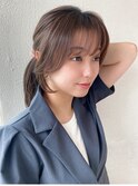 【OPEN】小顔前髪あり後れ毛サイドバングメルティカラー