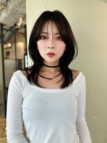 アリスバイアフロート 自由が丘(ALICe by AFLOAT)&nbsp;大人可愛い鎖骨ミディアムハッシュレイヤーカット【自由が丘】