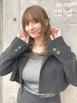 ロンド レグリーズ 立川(Lond leglise) 姫カットレイヤー/暗めカラー/韓国風巻き/レイヤーカット/立川