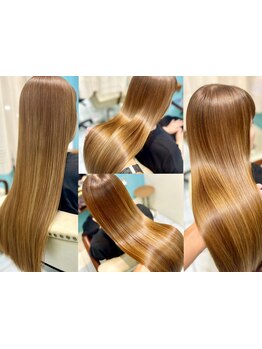 【銀座】顧客満足度No.1メニュー！縮毛矯正+カラー+髪質改善トリートメント\29600→\23300☆