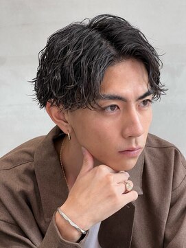 フィフス 原宿(fifth) 原宿波巻きスパイラルパーマメンズカットラウンドマッシュ30代