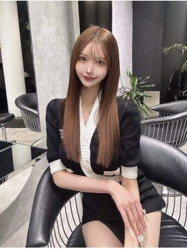 シティ(CITY) 韓国ヘア　レイヤーカット　顔まわりカット　ベージュ