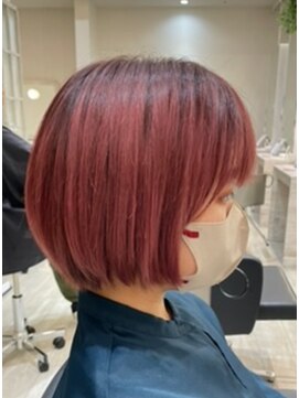 ミニボブ/イルミナカラー【ラベンダーピンク】