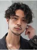 フェザーショートフェザーパーマニュアンスパーマショートヘア